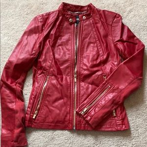 Express Faux Leather Biker Jacket